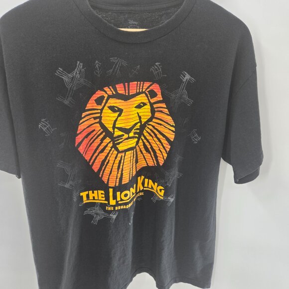 The Lion King Broadway Musical Black Short 100% Cotton Sleeved T-Shirt Large - Picture 8 of 11